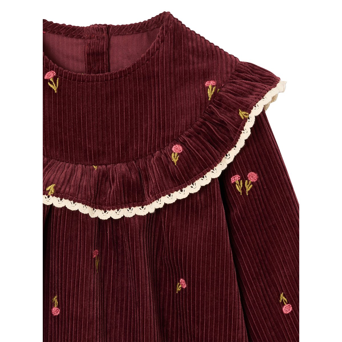 Robe manches longues prune, VERTBAUDET