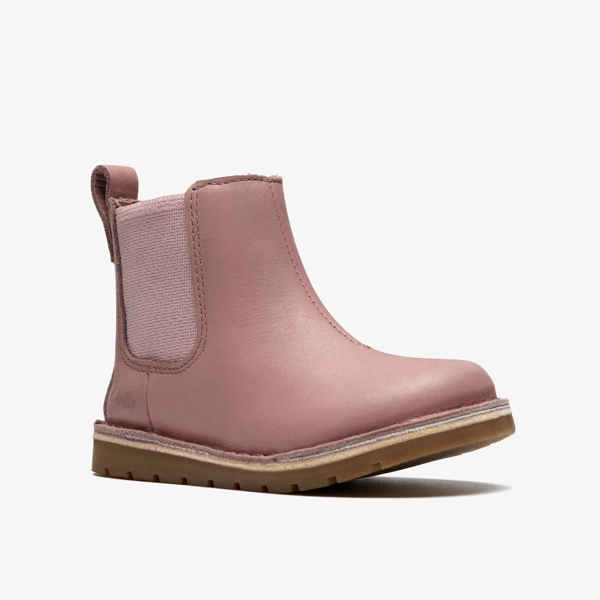 Boots Cuir Coupe Large JOYFUL SKY T rose, CLARKS
