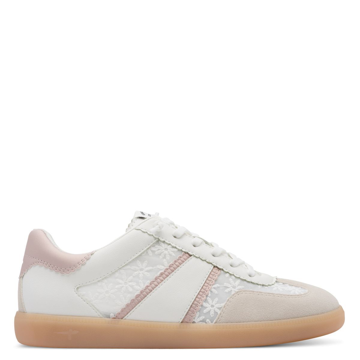 Basket à lacets blanc combiné, TAMARIS