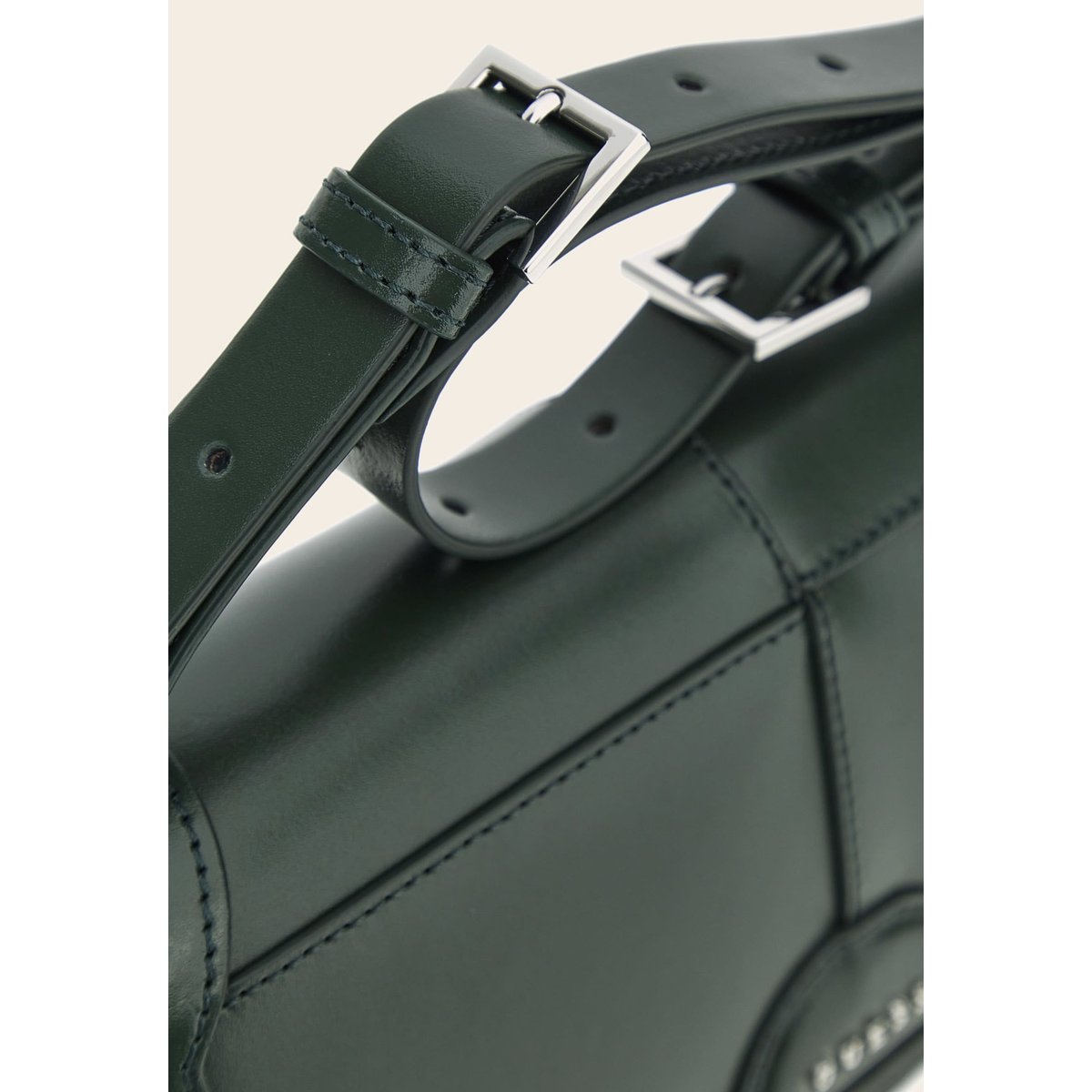 Sac D'épaule Isa Cuir Véritable vert, GUESS