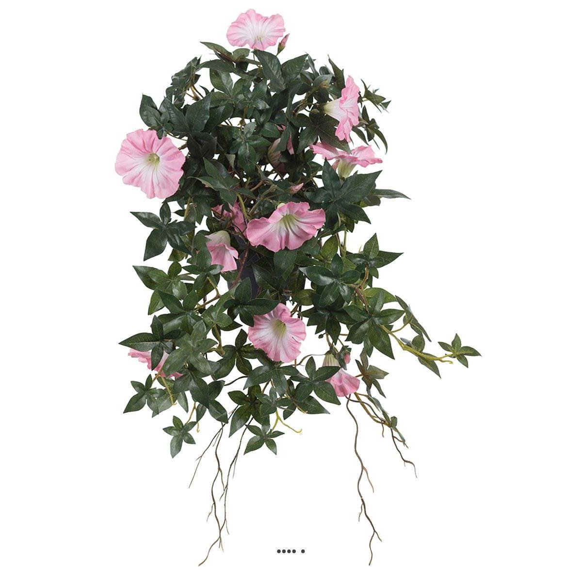 Ipomée liseron artificiel retombant en pot rose, ARTIFICIELLES