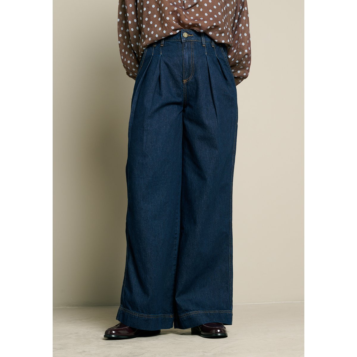 Jean large dark blue, LOLALIZA