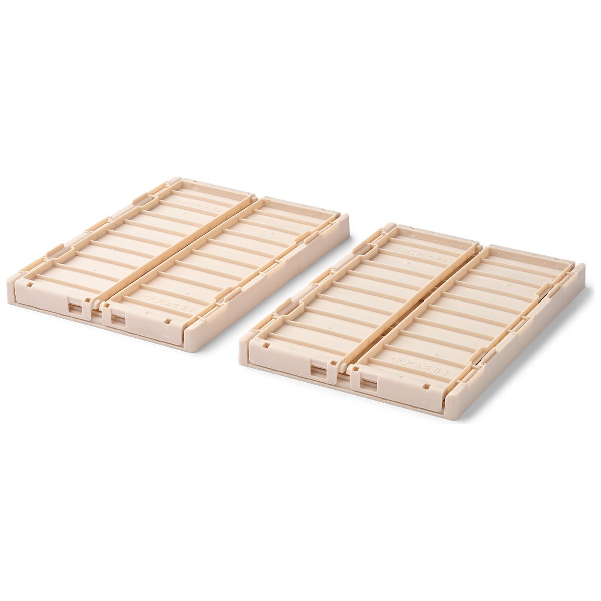 Lot de 2 caisses de rangement Weston S ecru, LIEWOOD