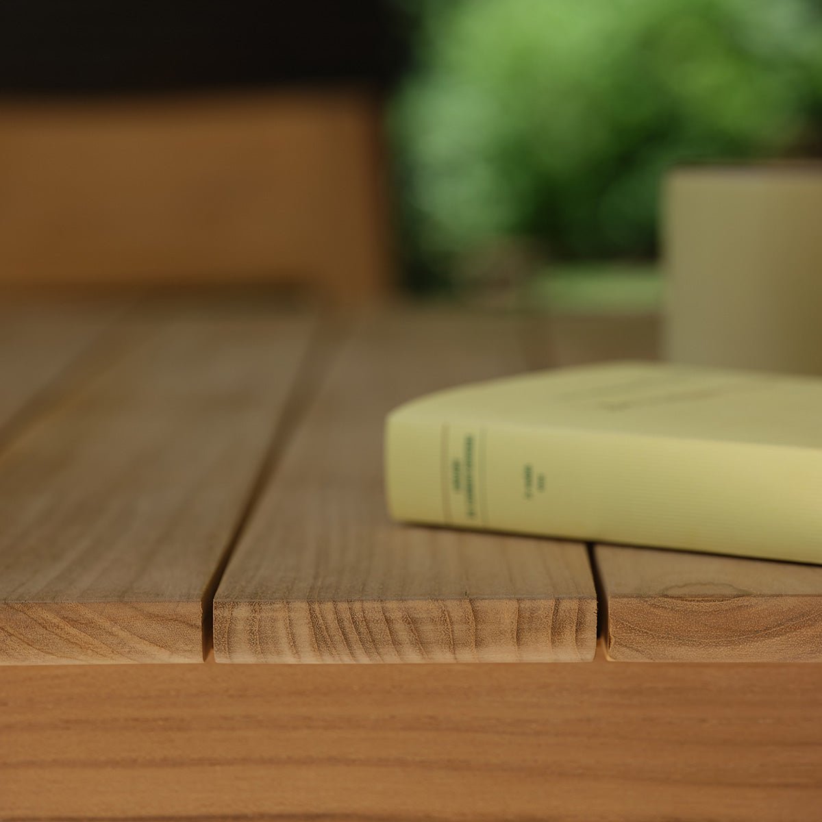 Table haute de jardin en teck 4 pers. PIANA naturel, BERAH GETAH