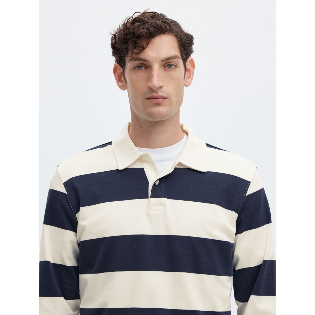 Polo À Manches Longues bleu - navy blazer1, SELECTED