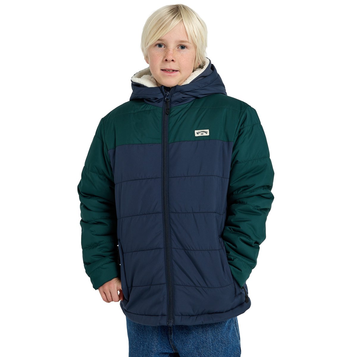 Veste légère matelassée en polyester JOURNEY HOODED bleu navy, BILLABONG