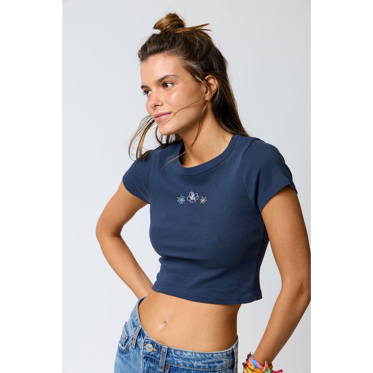 Tshirt Oana - BASICALLY bleu marine, BANANA MOON