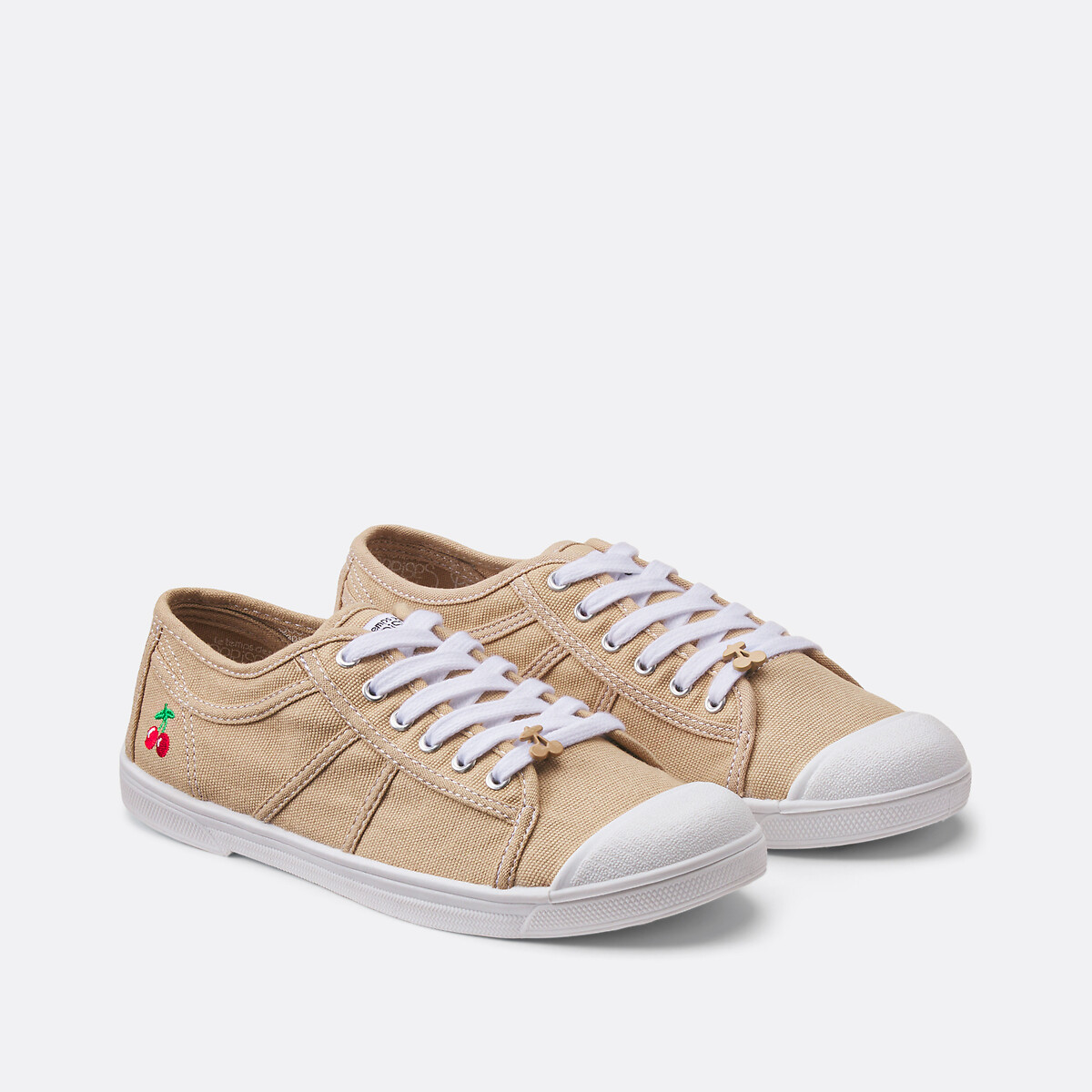 Baskets en toile LTC Basic 02 beige, LE TEMPS DES CERISES