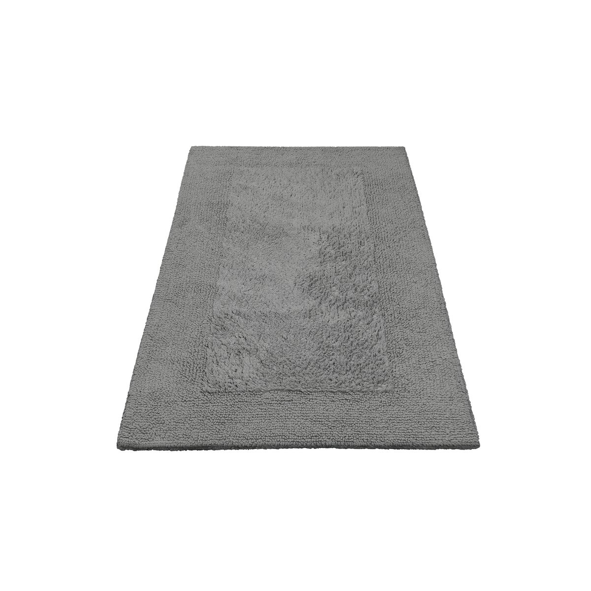 Tapis de bain coton doux réversible , FINN gris, WECON HOME