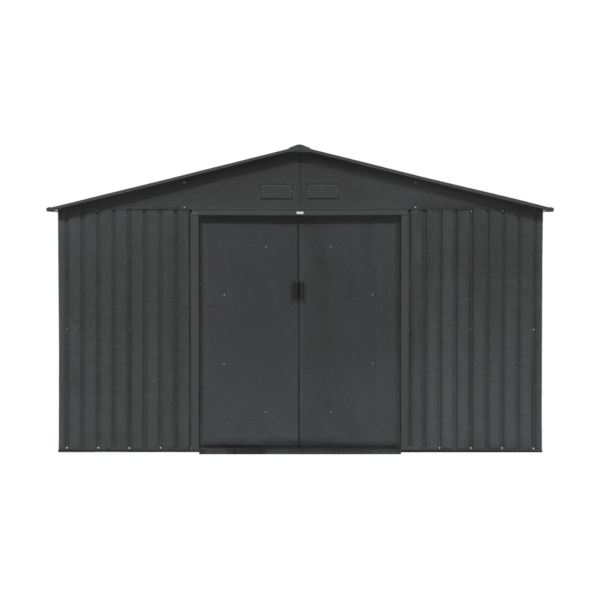 Abri de jardin métal 12,99m² avec kit d'ancrage SLACK anthracite, SWEEEK