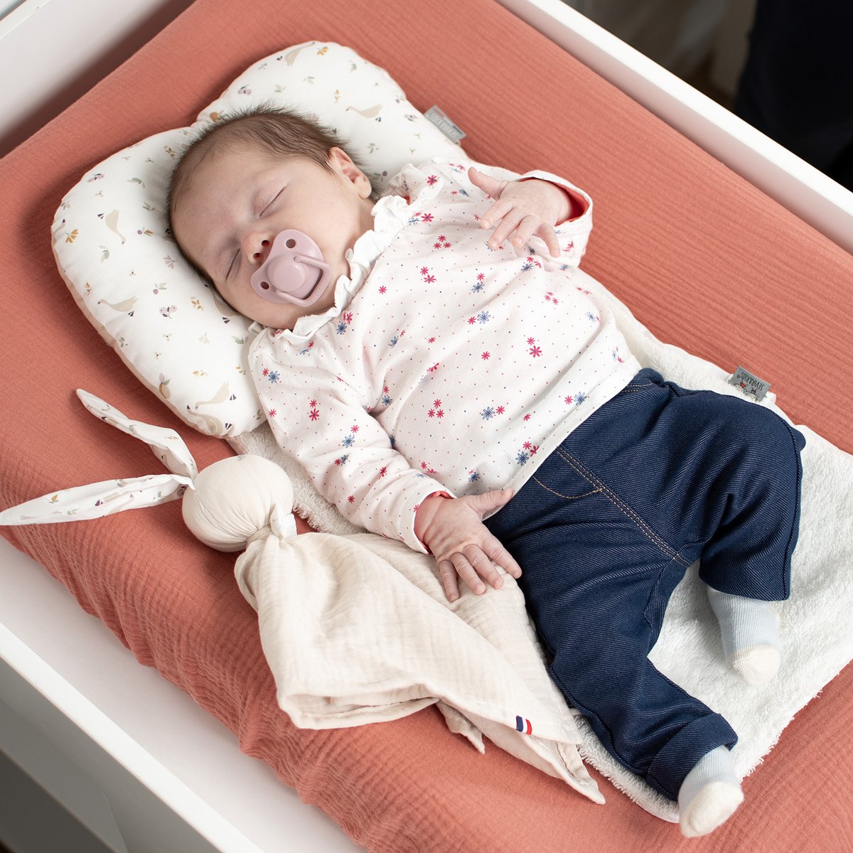 Coussin cale-tête ergonomique en coton SIDONIA sidonia, beige, écru, blanc, SEVIRA KIDS