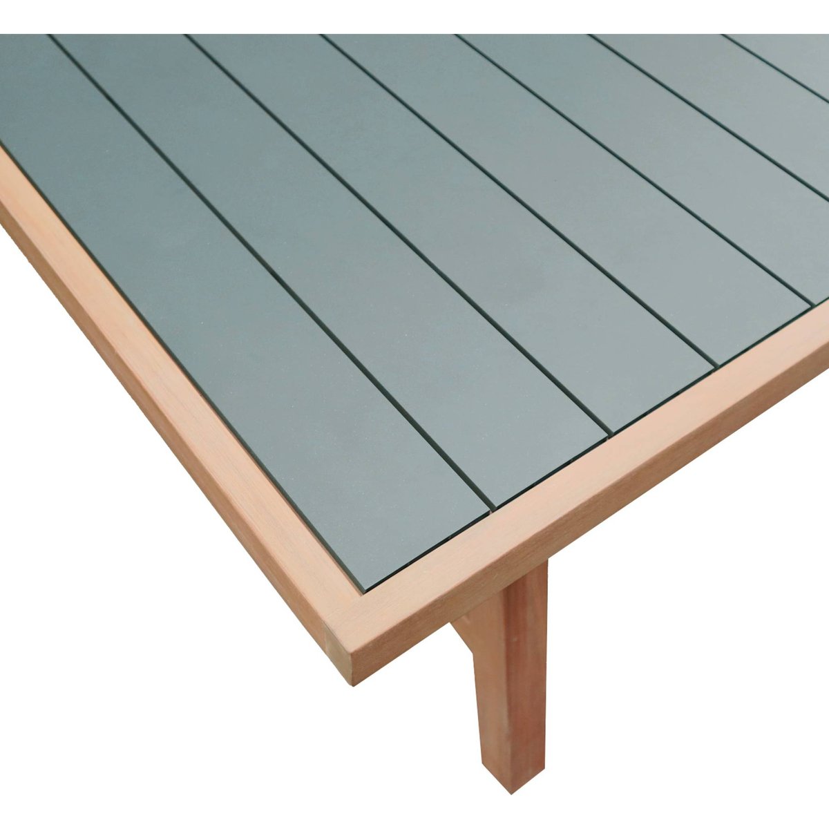 Table de jardin bois d'acacia et aluminium 8 places ELDORA anthracite, SWEEEK