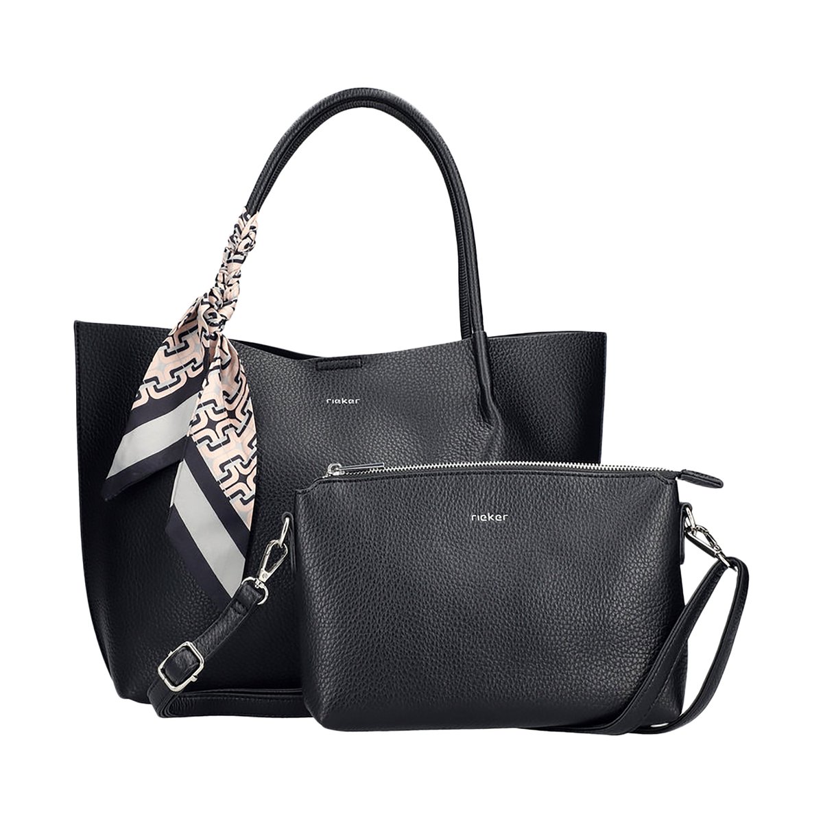 Sac à Main & Petit Sac à Bandoulière Kukino noir, RIEKER