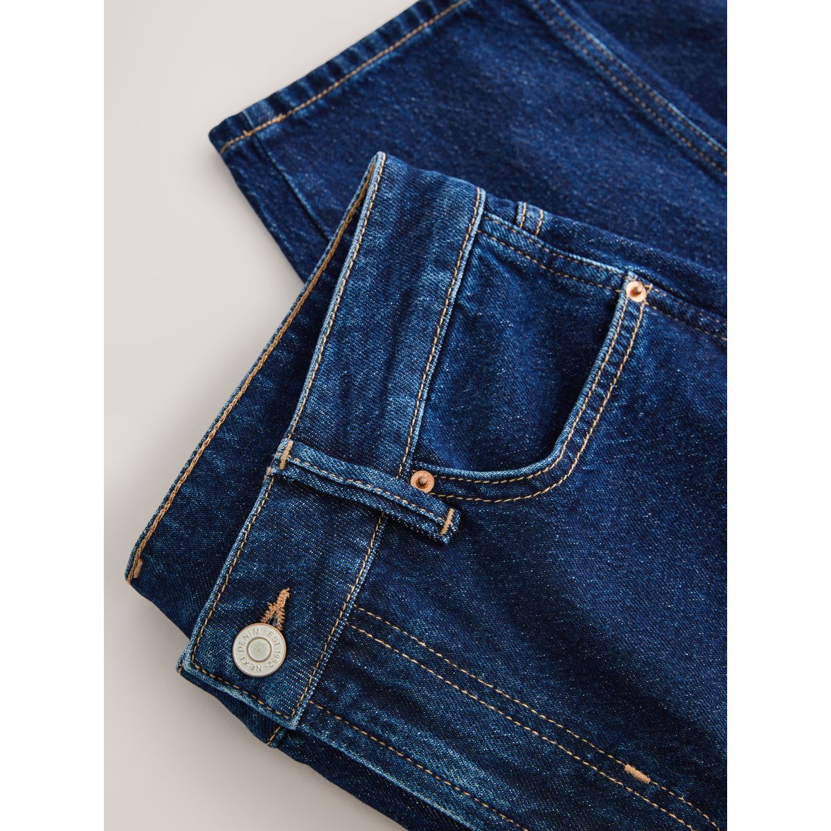 Jean droit stovepipe bleu foncé, NEXT