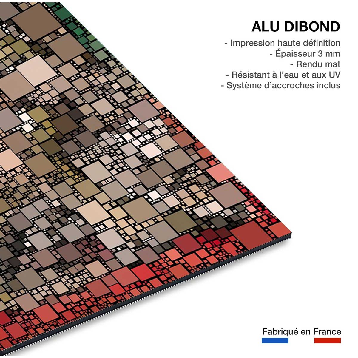 Tableau vitraux king's college tableau alu dibond, HEXOA