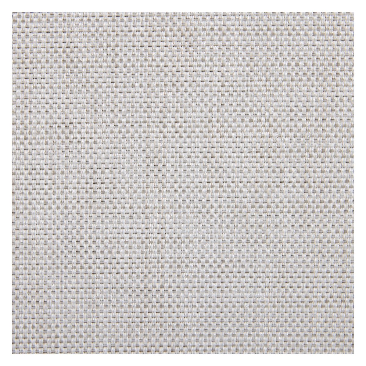 Chaise de jardin en tissu déperlant et aluminium blanc NAZARE gris clair, HABITAT