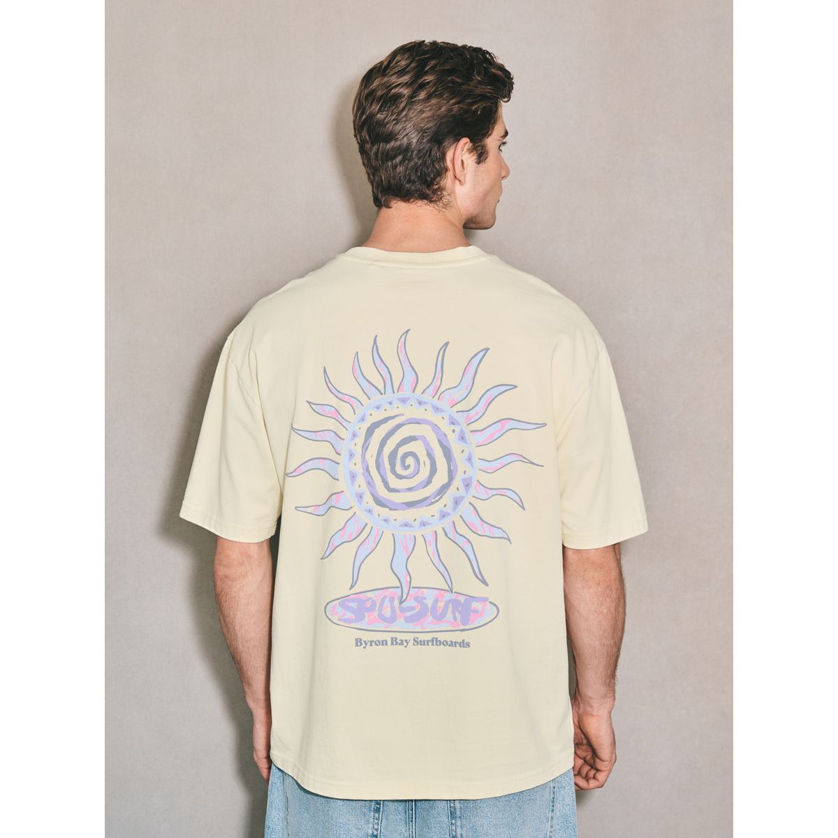 T-shirt graphique edit jaune, NEXT