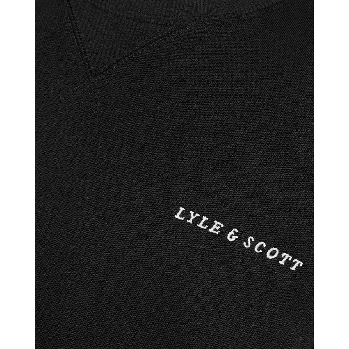 Sweat-shirt épais script noir jais, LYLE & SCOTT