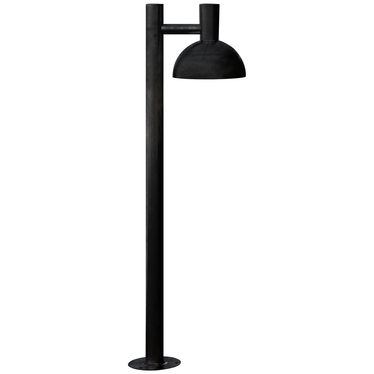 Potelet à la forme Hémisphérique et son style classique en métal, ARKI 100 noir, NORDLUX