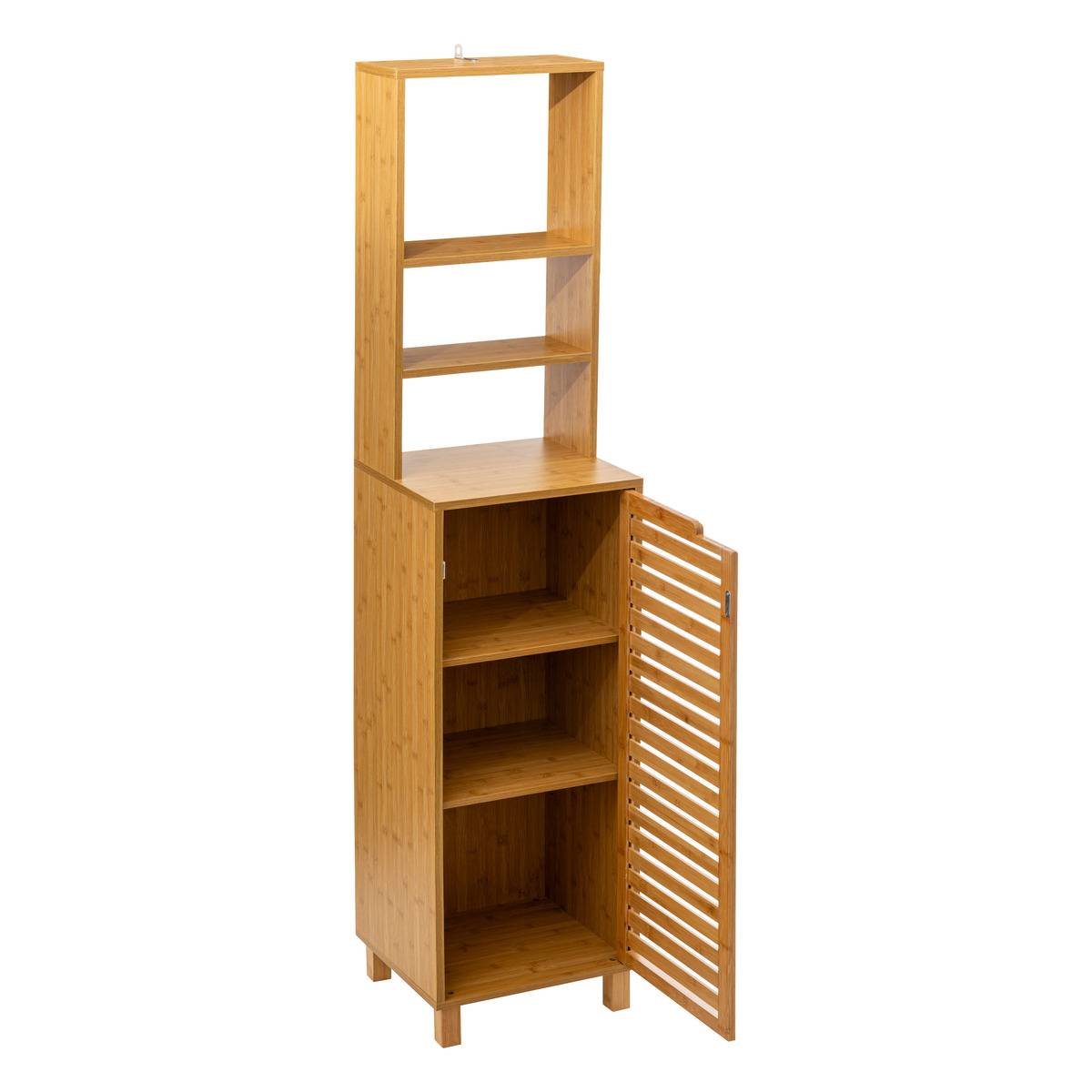 Meuble étagère 1 porte SICELA marron, 5FIVE SIMPLY SMART
