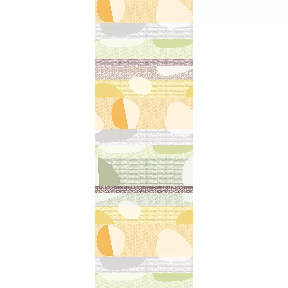 Chemin de table pur coton MILLE GALETS terre cuite, GARNIER THIEBAUT