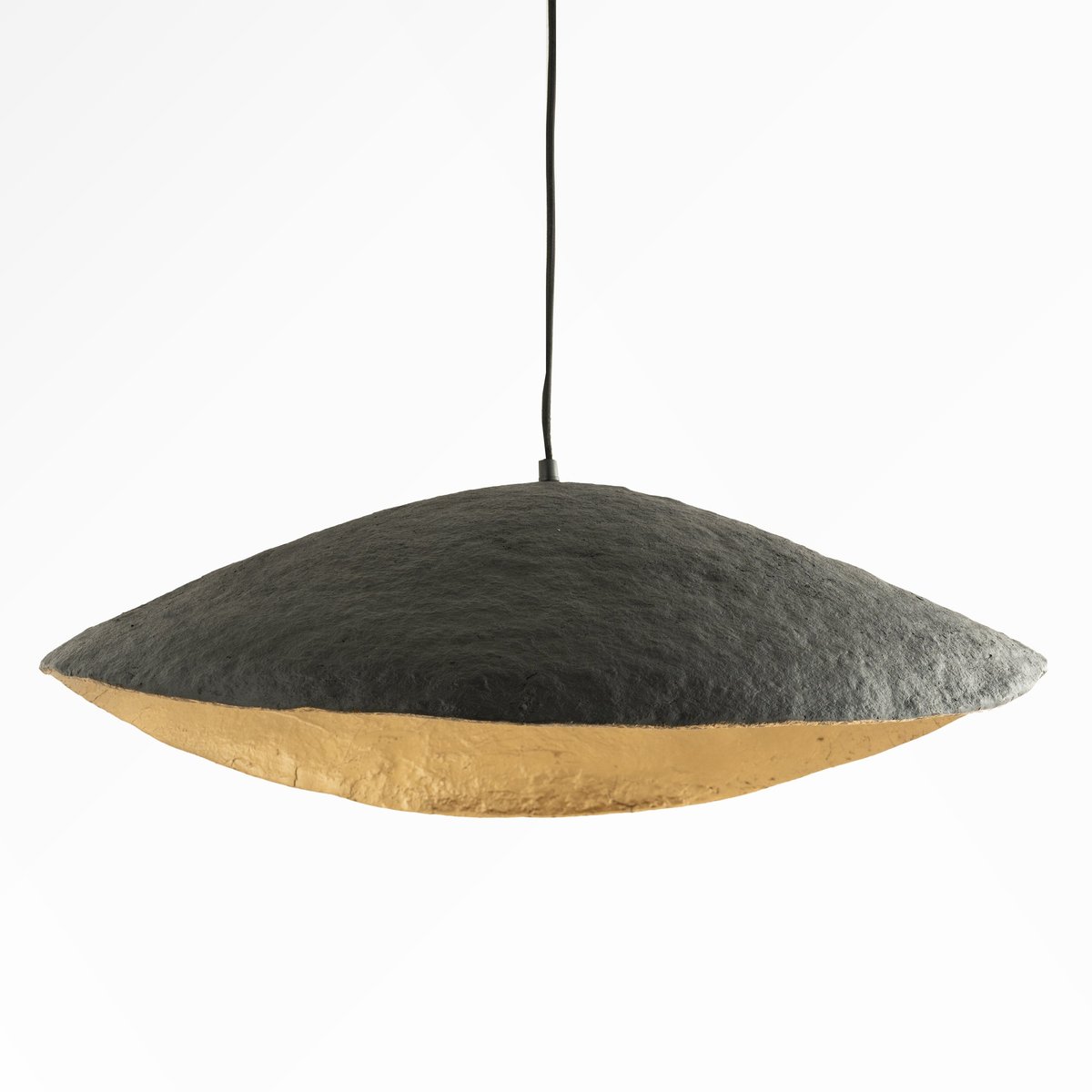 Suspension en papier 71 cm - MILANO noir, MAISON PAVANE
