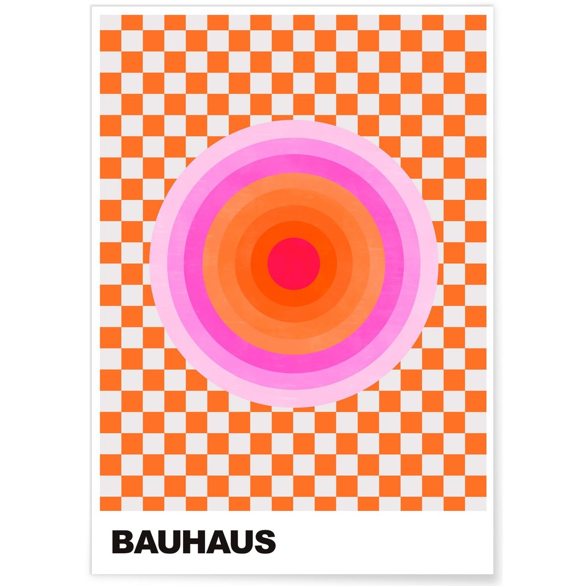 Affiche Bauhaus 45 blanc, L'AFFICHERIE
