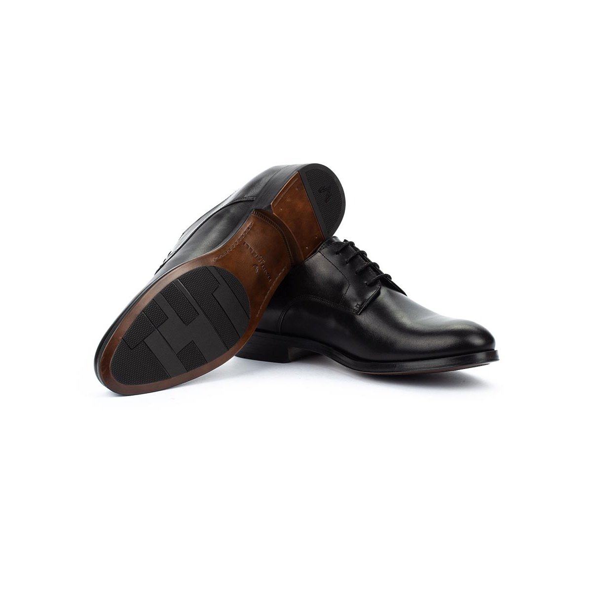 Chaussures à lacets cuir Empire black, MARTINELLI