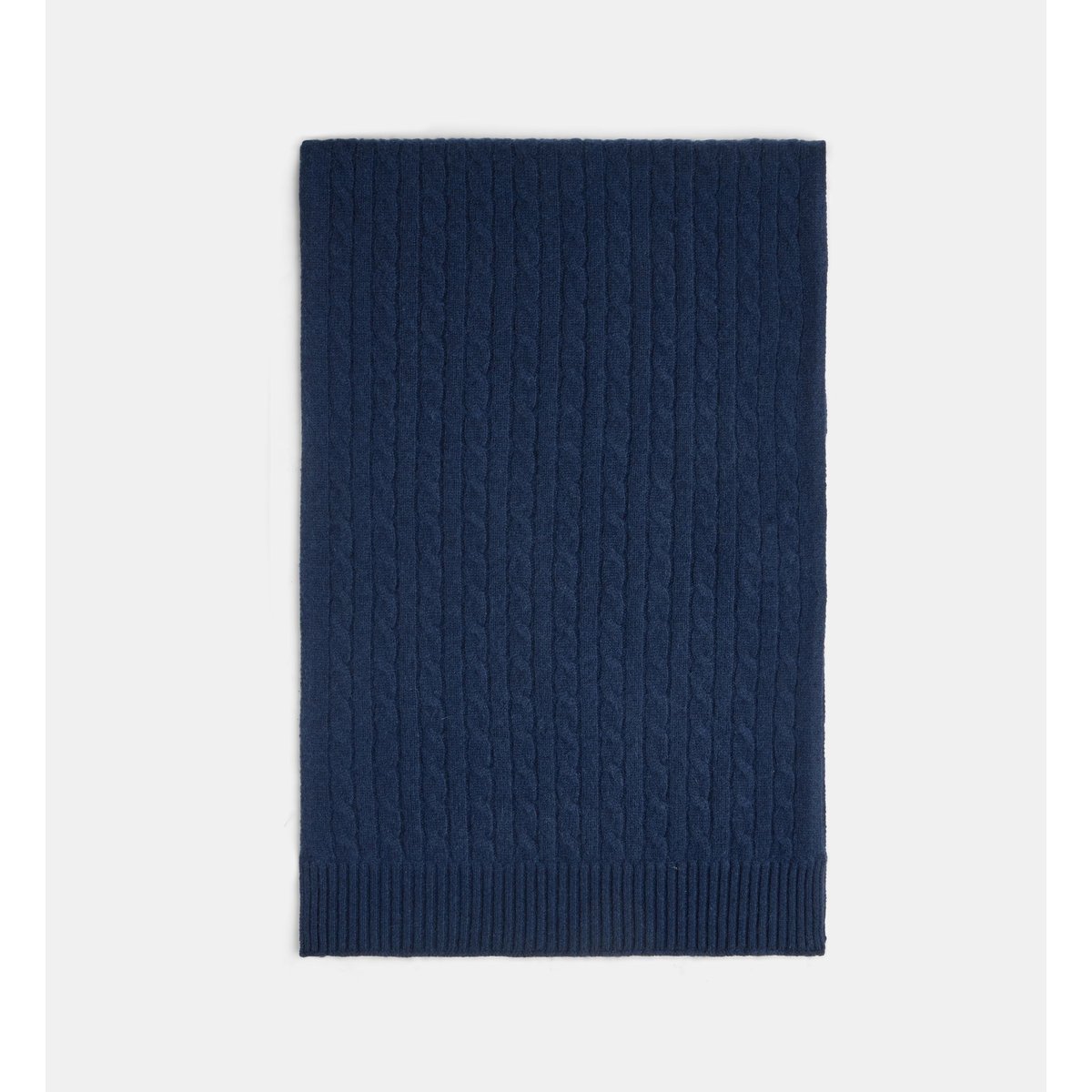 Echarpe cachscarf torsade cachemire bleu marine, GALERIES LAFAYETTE