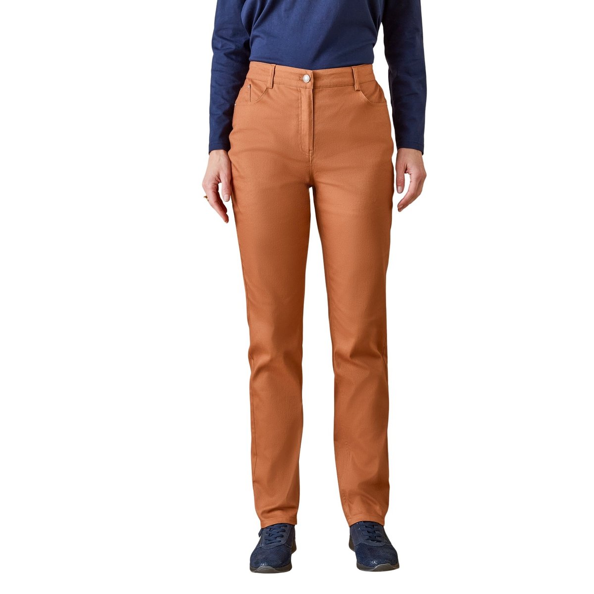 Pantalon taille haute 5 poches noir, DAXON