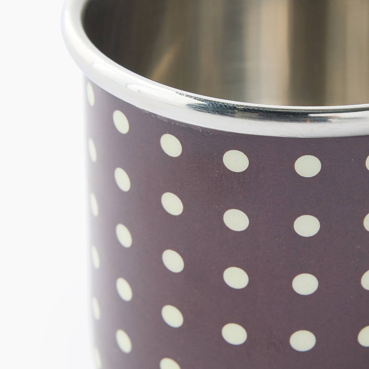 Tasse finition imprimée, 19cl, en métal cabernet, MONOPRIX
