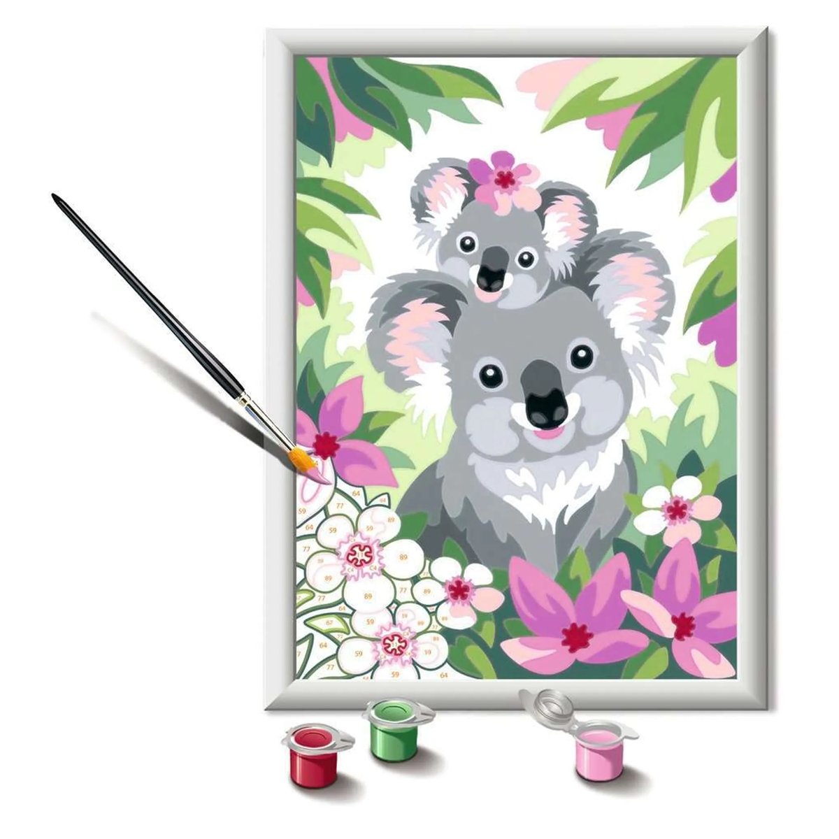 Peinture par numéros Maman Koala et bébé multicolore, RAVENSBURGER