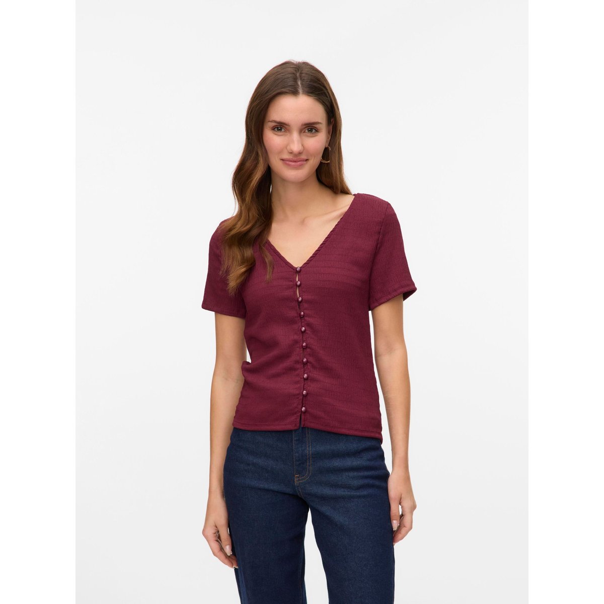 Top burgundy, VERO MODA