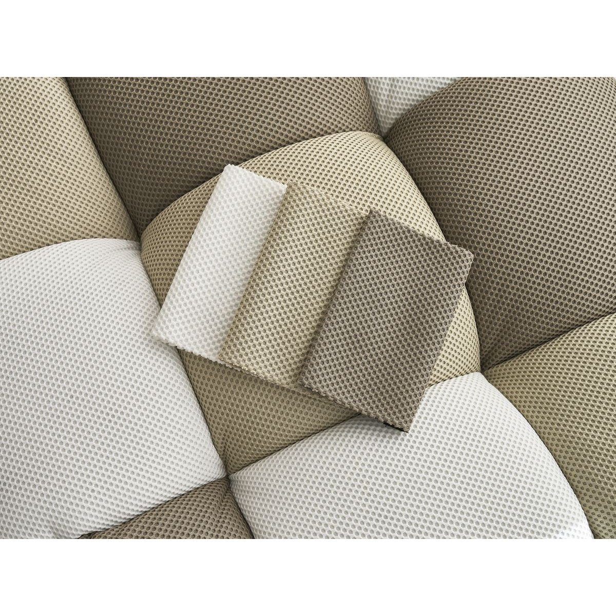 Pouf tissu mesh, CLOUD multicolore, BOBOCHIC