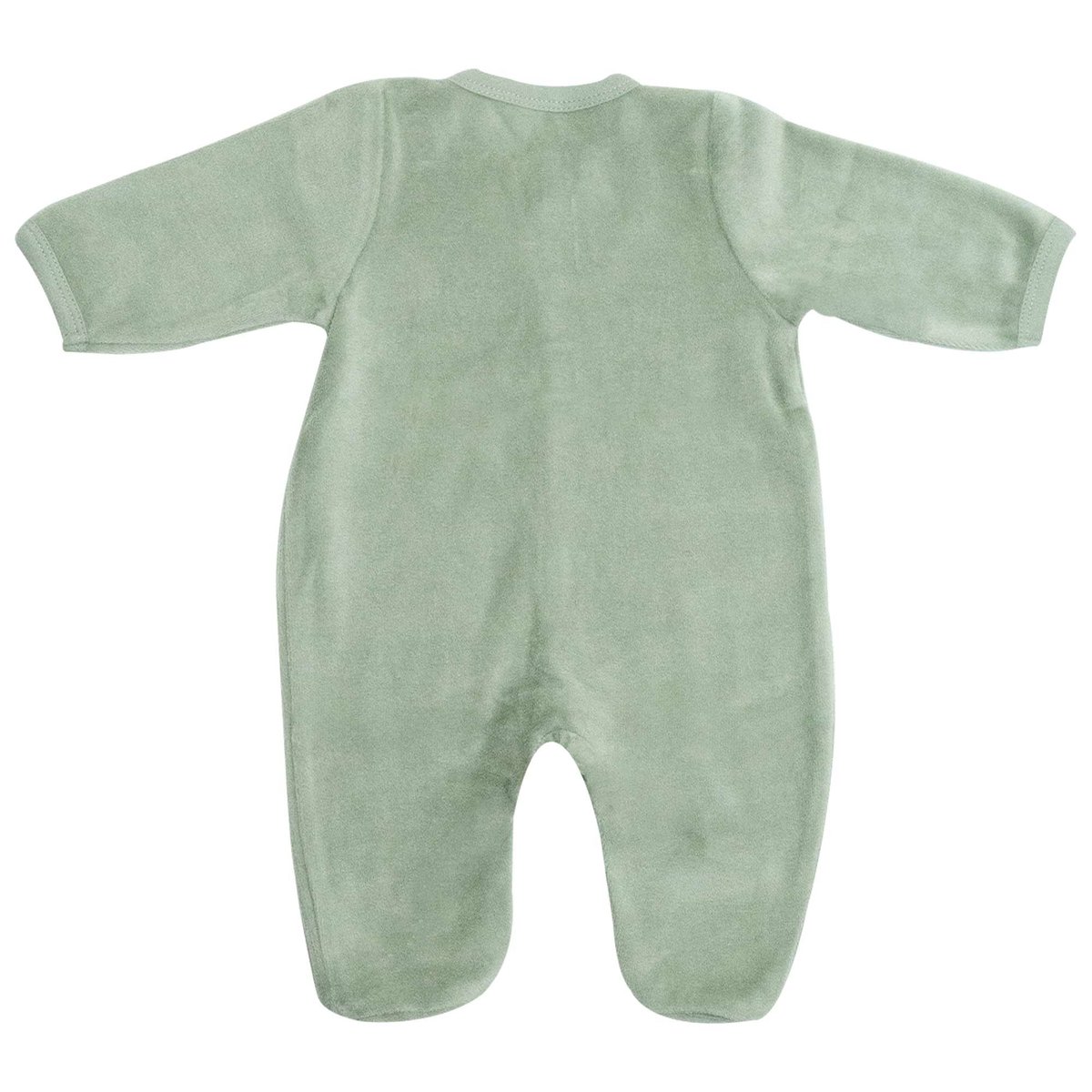 Dors-bien en velours "Mini Nous" Olive verde, TROIS KILOS SEPT