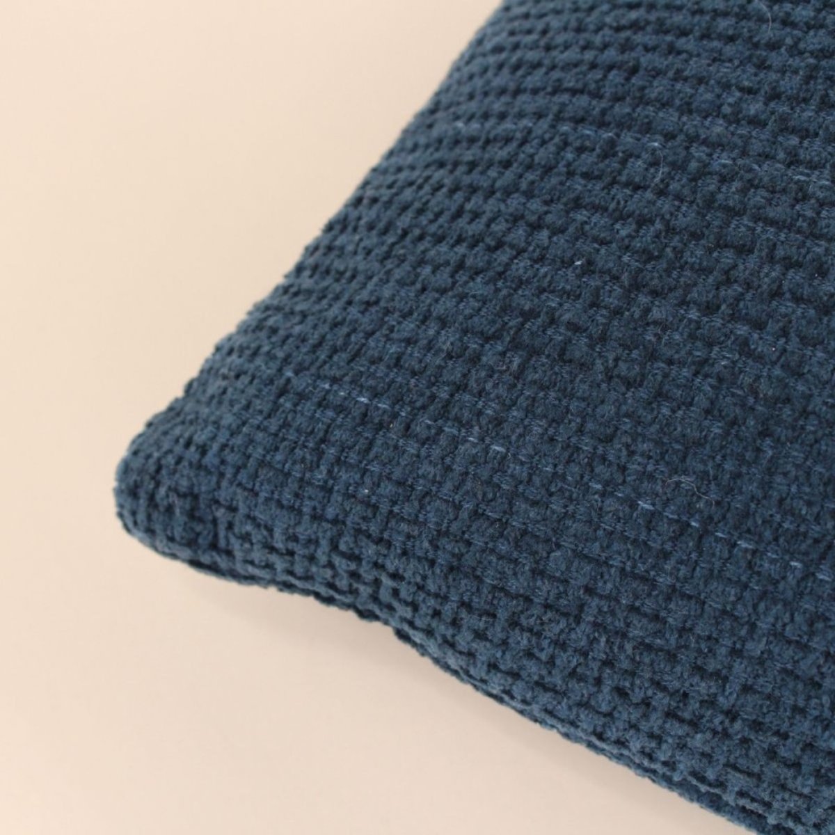 Coussin texturé 35x50cm bleu, ORNAMI