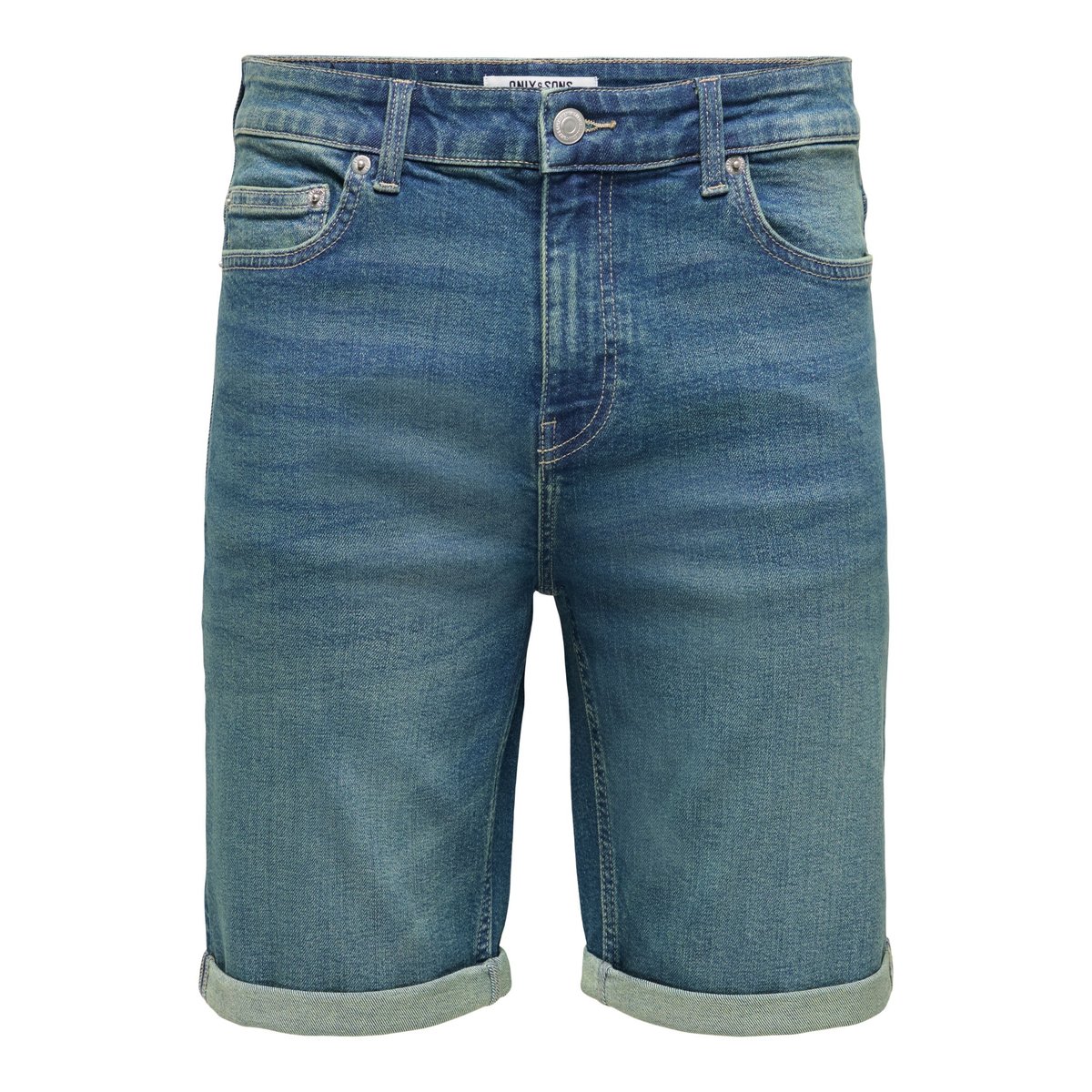 Short En Denim bleue - light medium blue denim 1, ONLY & SONS