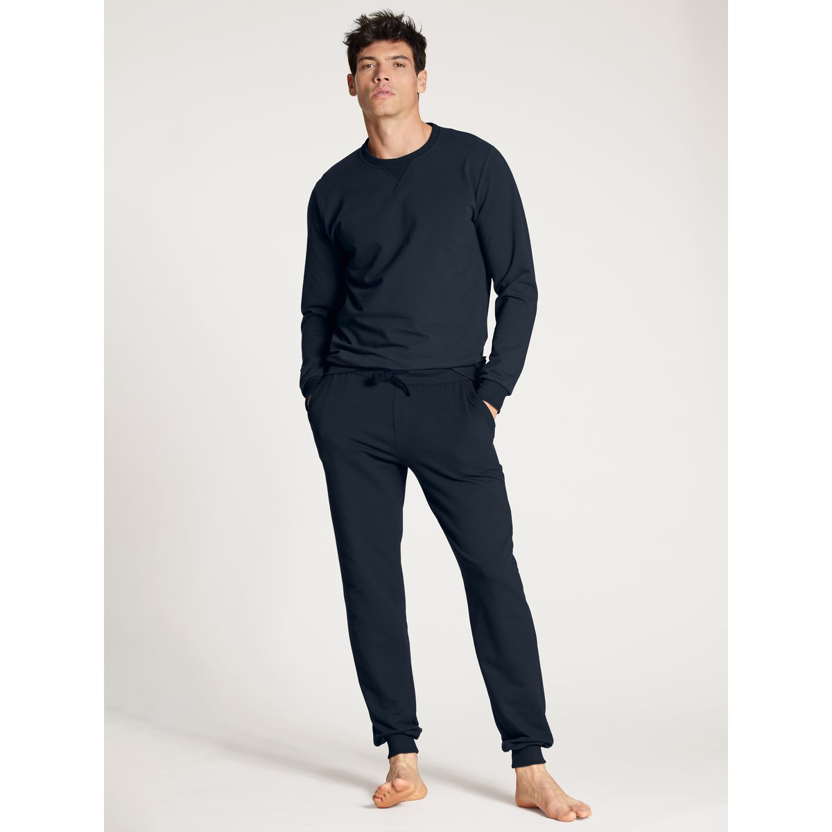 Pantalon de jogging, Cradle to Cradle Certified® Coton CIRCULAR LOUNGE saphir foncé, CALIDA