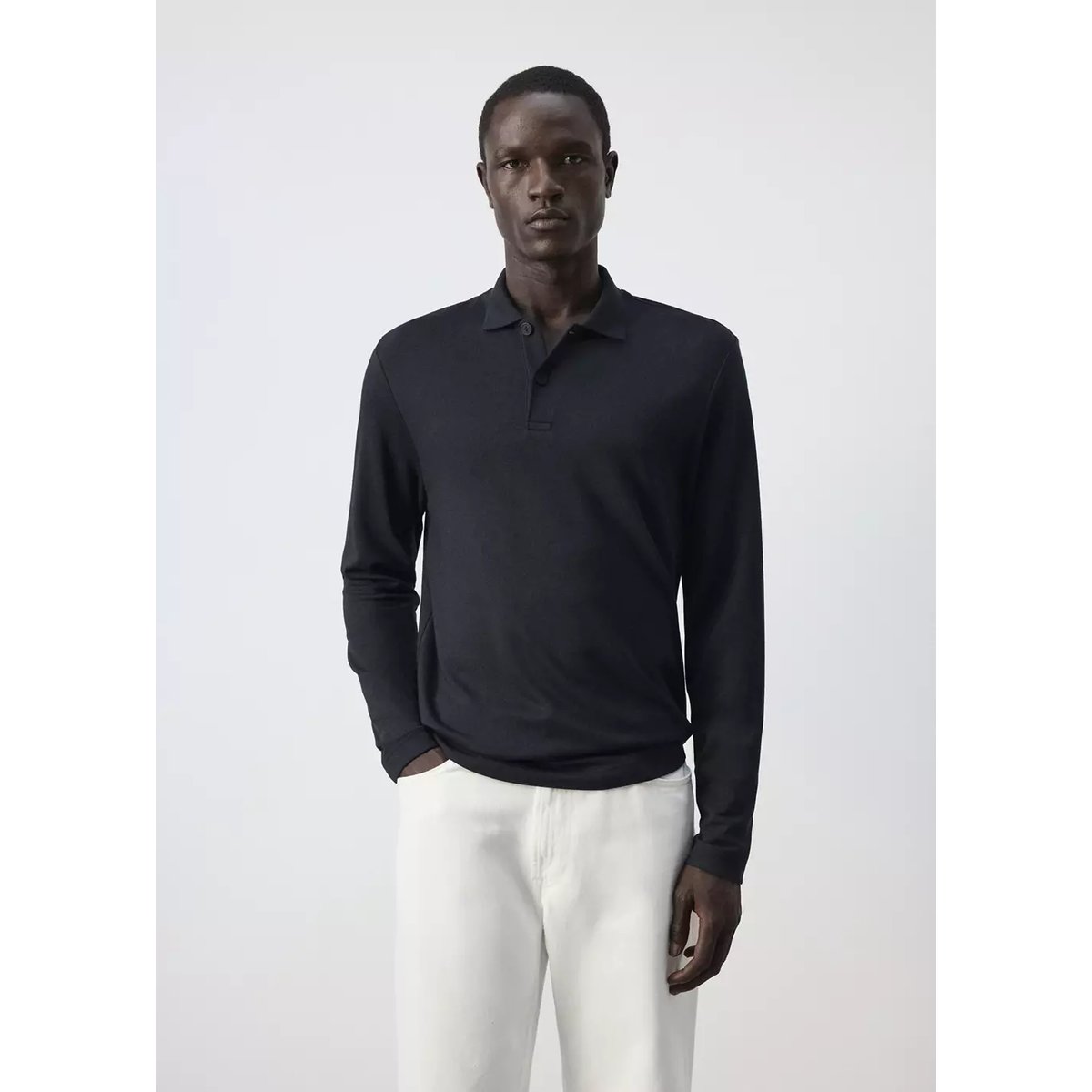 Polo 100 % coton regular-fit bleu marine, MANGO MAN