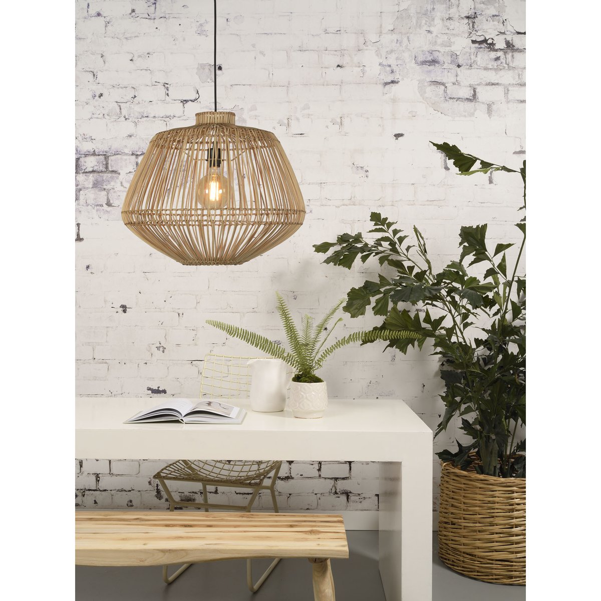 Suspension Rotan MADAGASCAR naturel, GOOD & MOJO