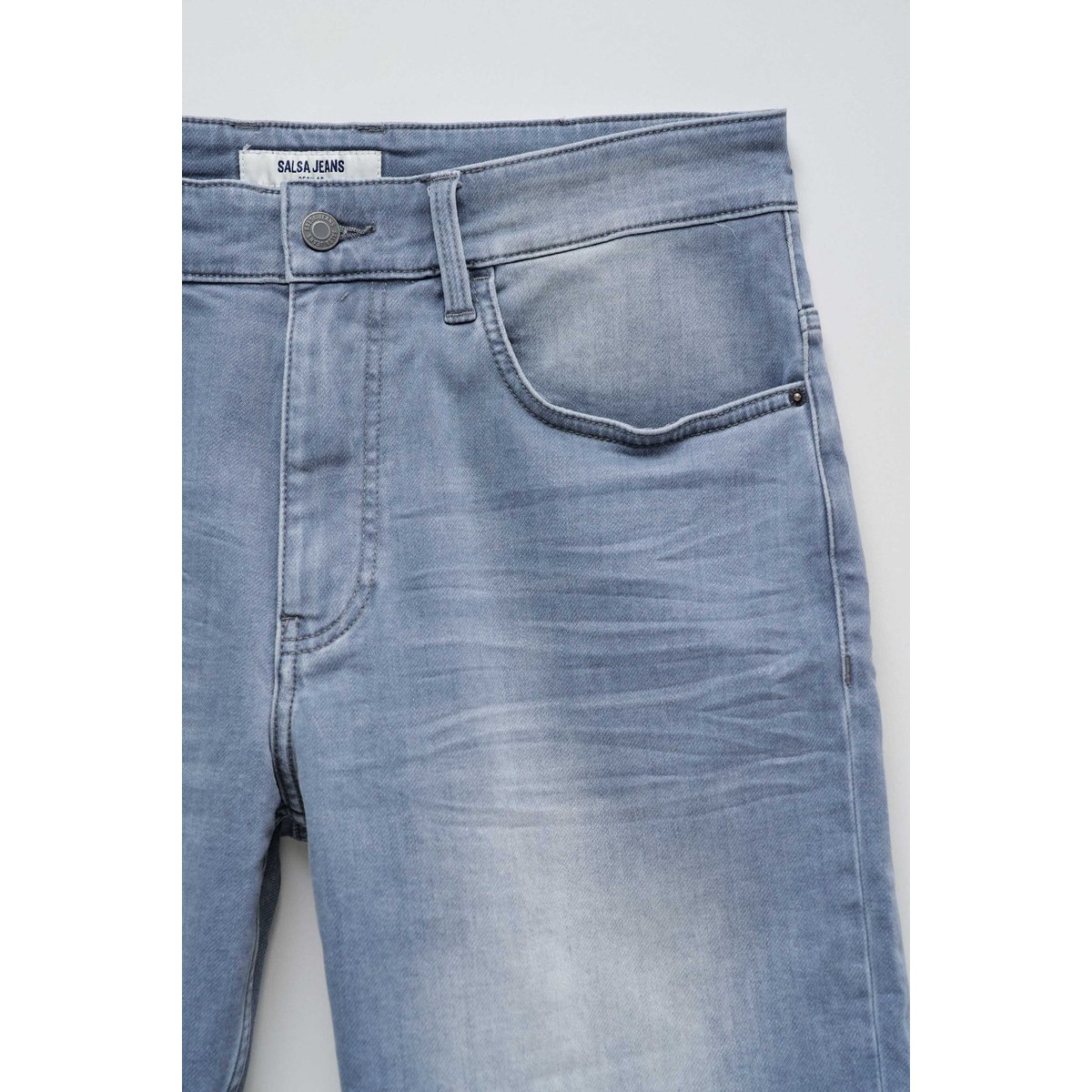 SHORT REGULAR S-ACTIV EN JEAN gris, SALSA JEANS