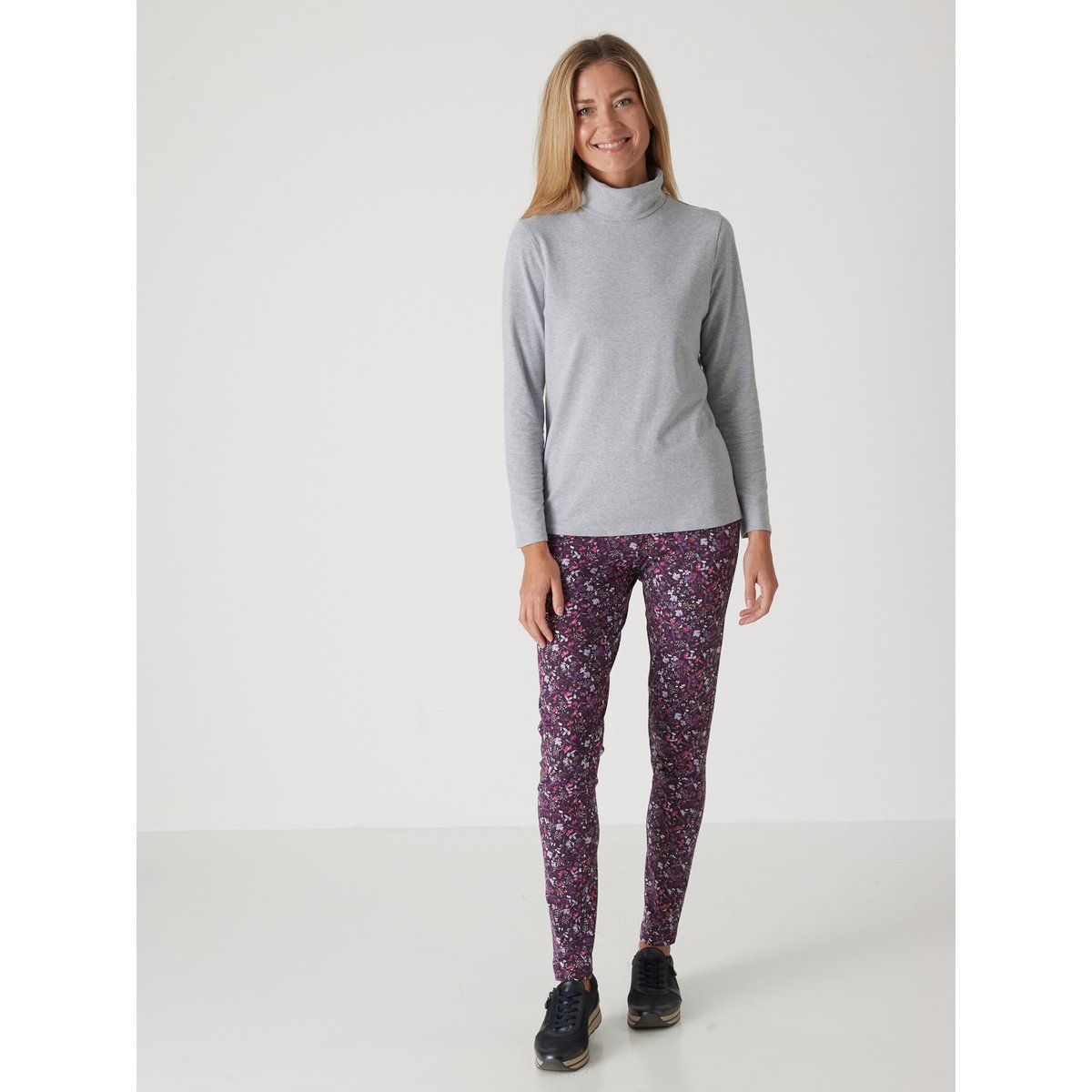 Sous-pull col roulé gris chiné, DAXON