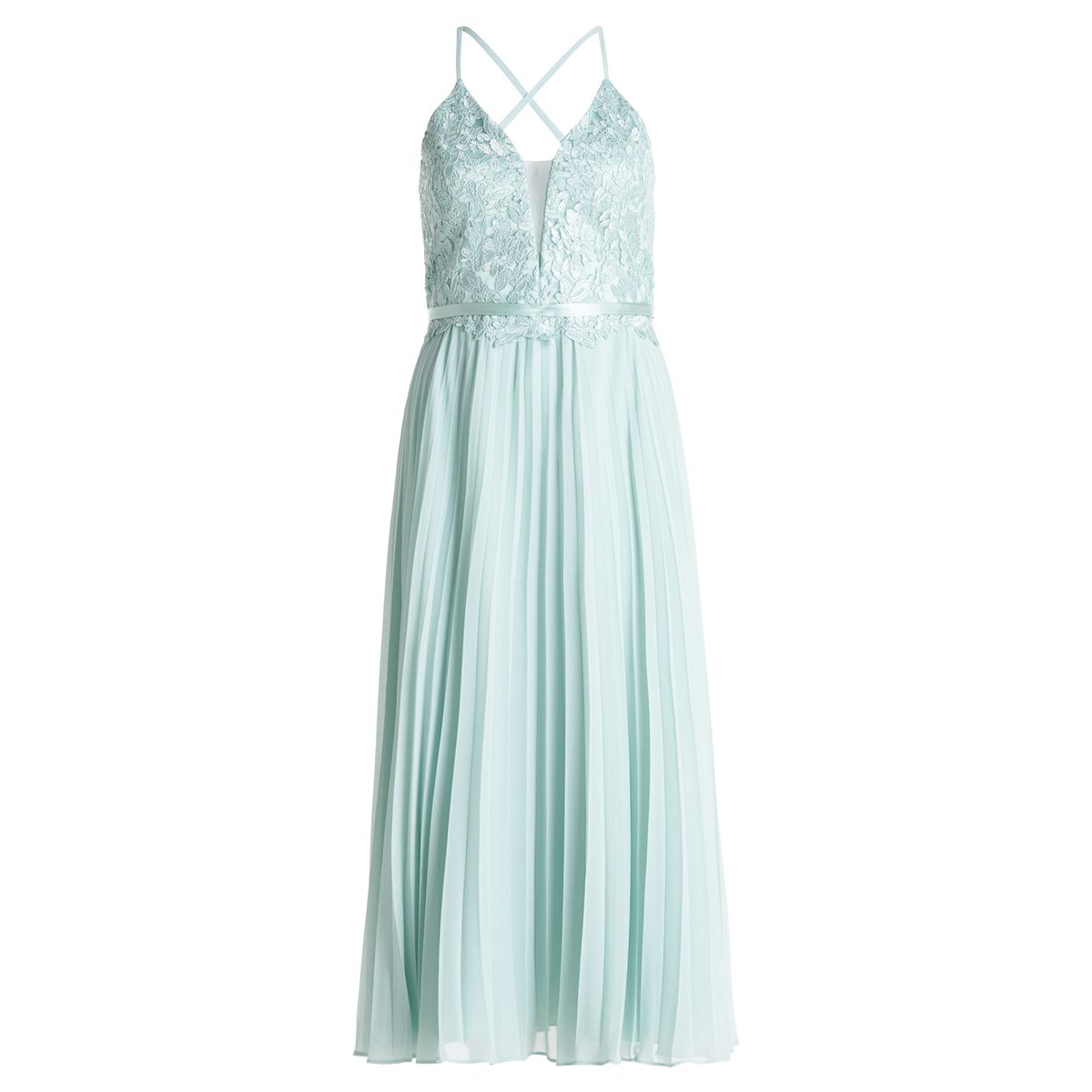 Robe de soirée à broderies summer mint, VERA MONT