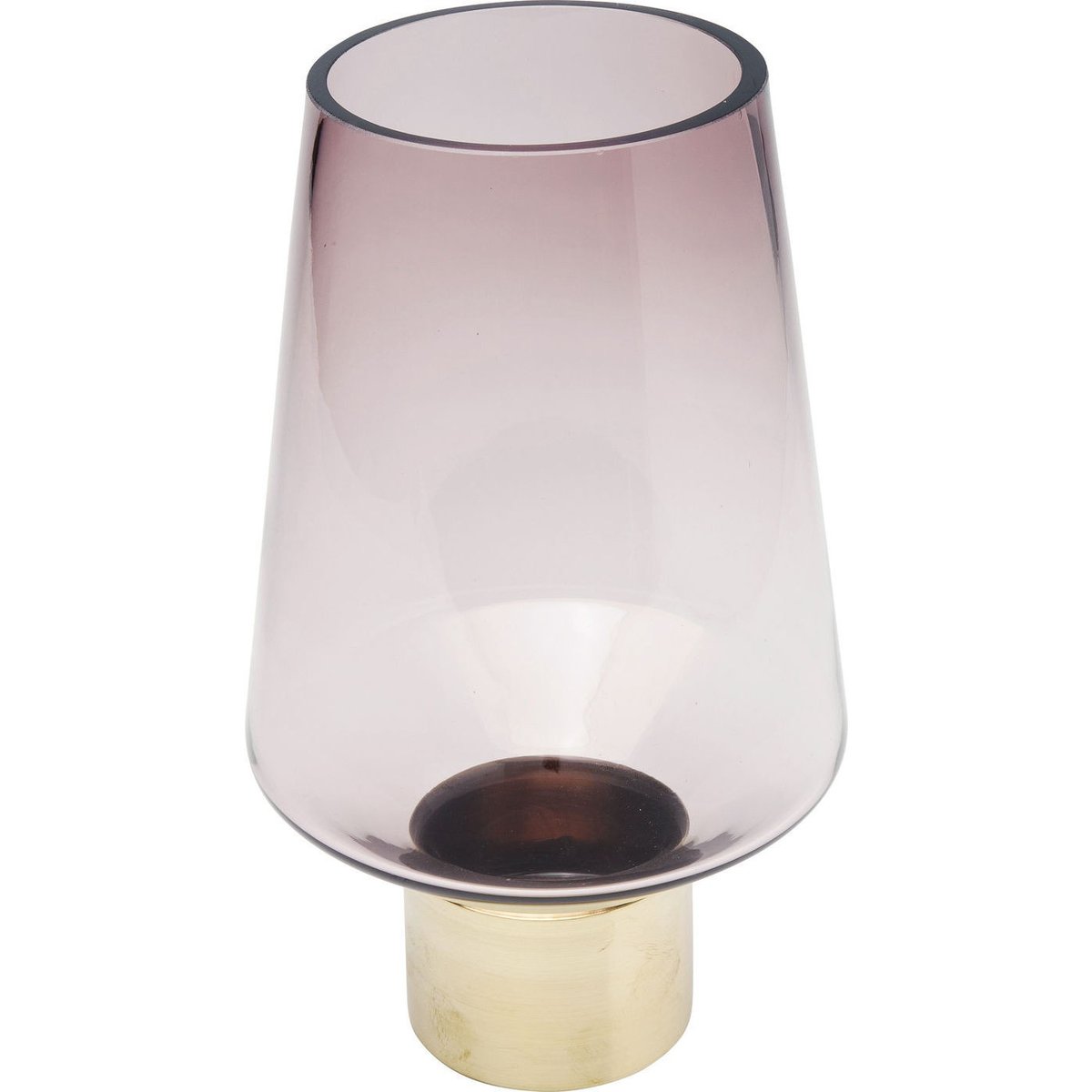 Vase en verre 26cm, NOBLE RING violet, KARE DESIGN