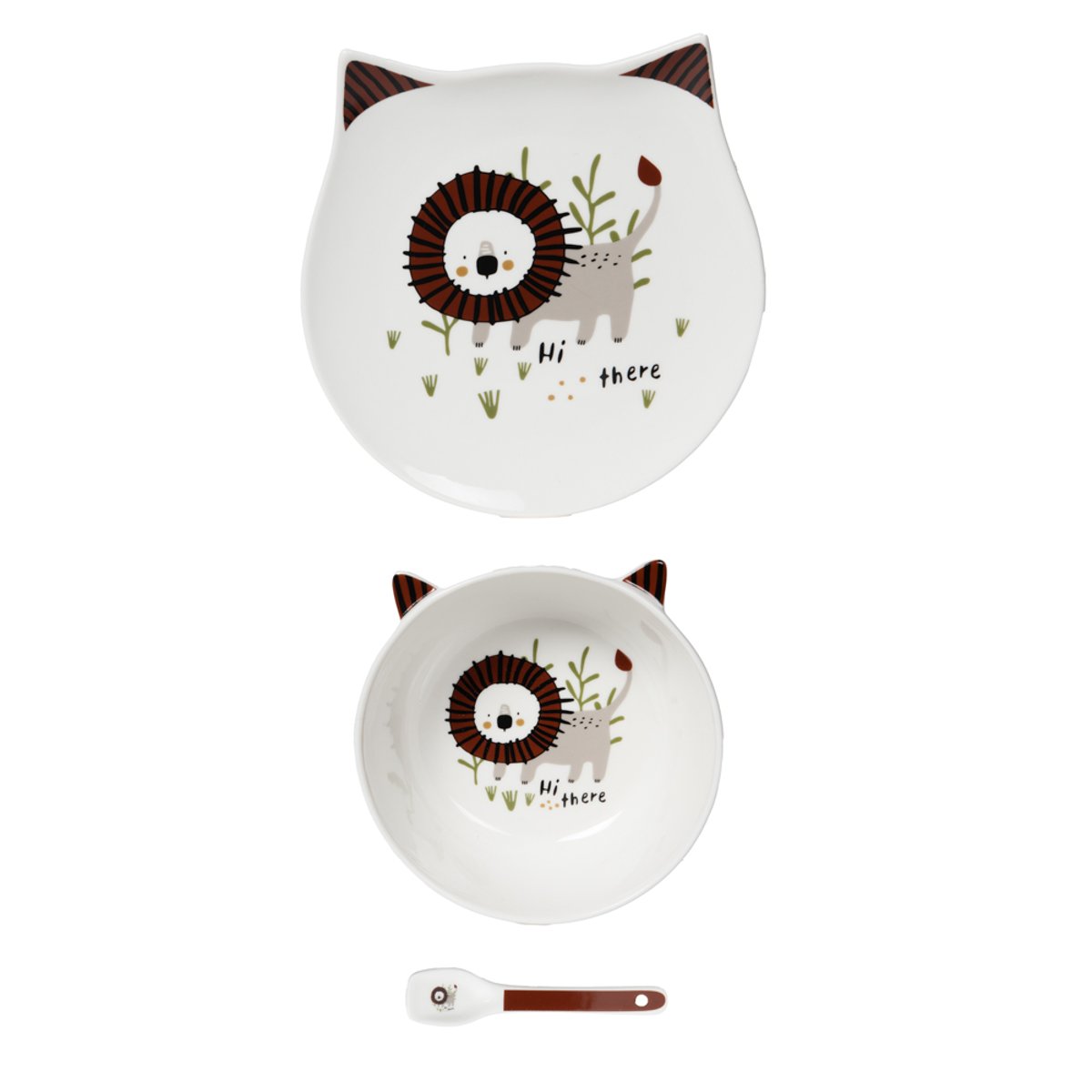 Service enfant 3 pièces Lion blanc, TABLE PASSION
