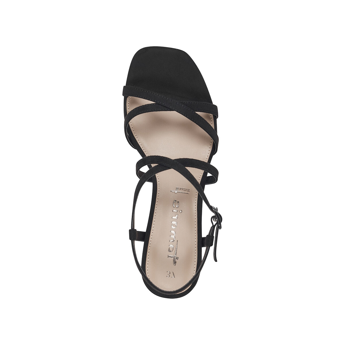 Sandalen met hak zwart, TAMARIS