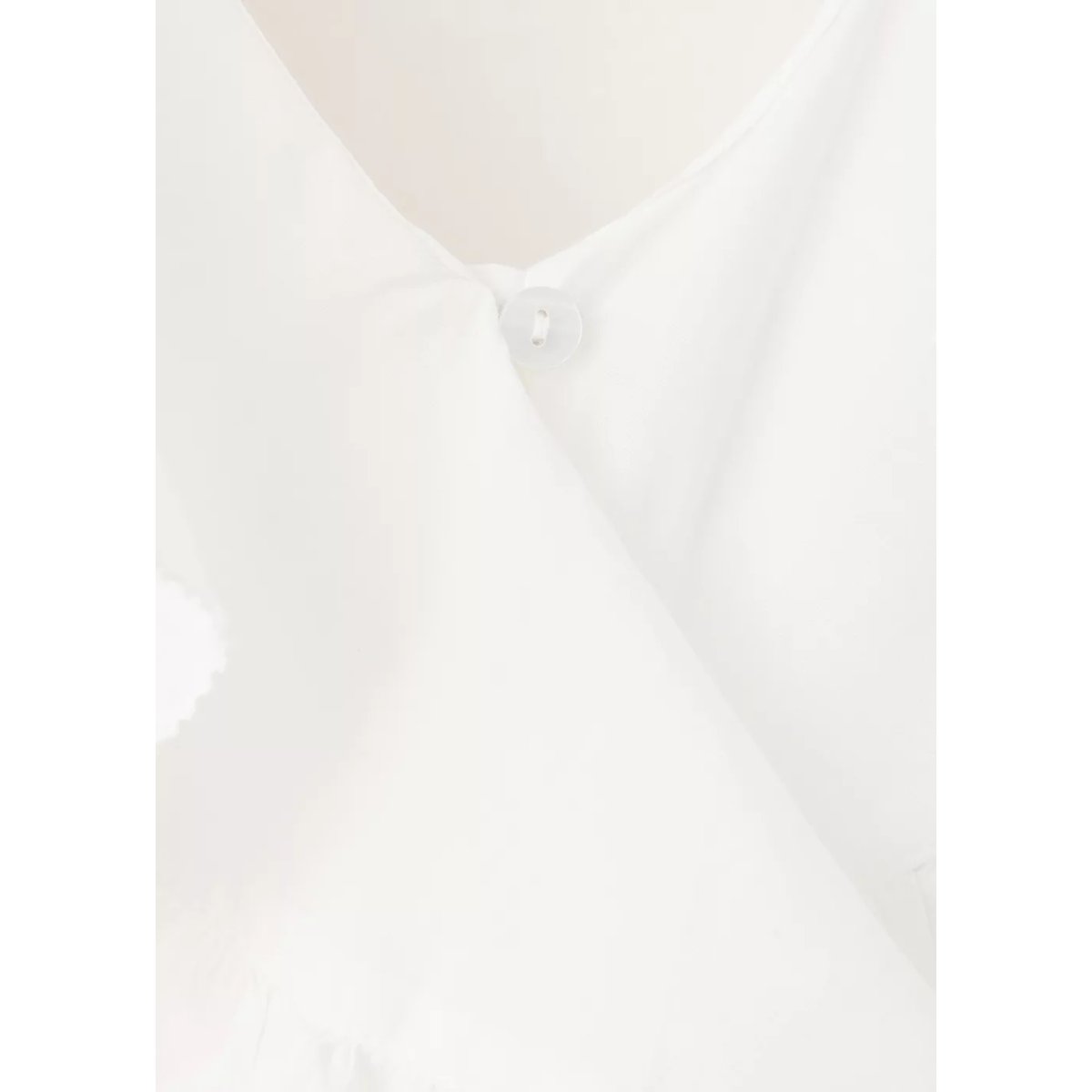 Blouse coton à volants blanc cassé, MANGO TEEN