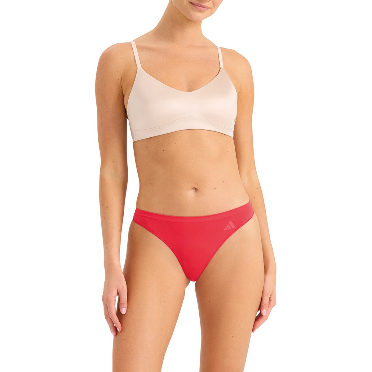 Strings, Lot de 3, ACTIVE SEAMLESS marron-rouge-lilas, adidas Performance