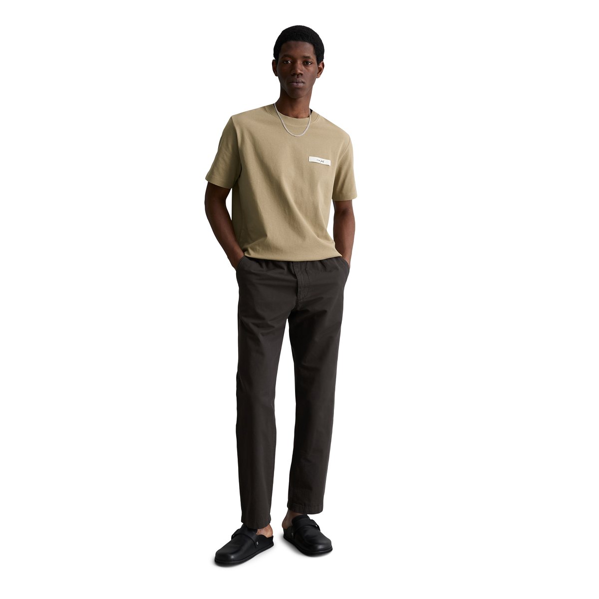 T-shirt DfC relaxed en jersey de coton bio épais marron, MARC O’POLO DENIM