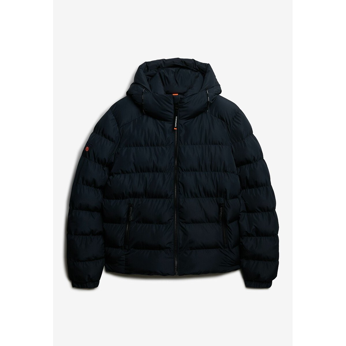 Sports Hooded Padded Jacket dark blue, SUPERDRY